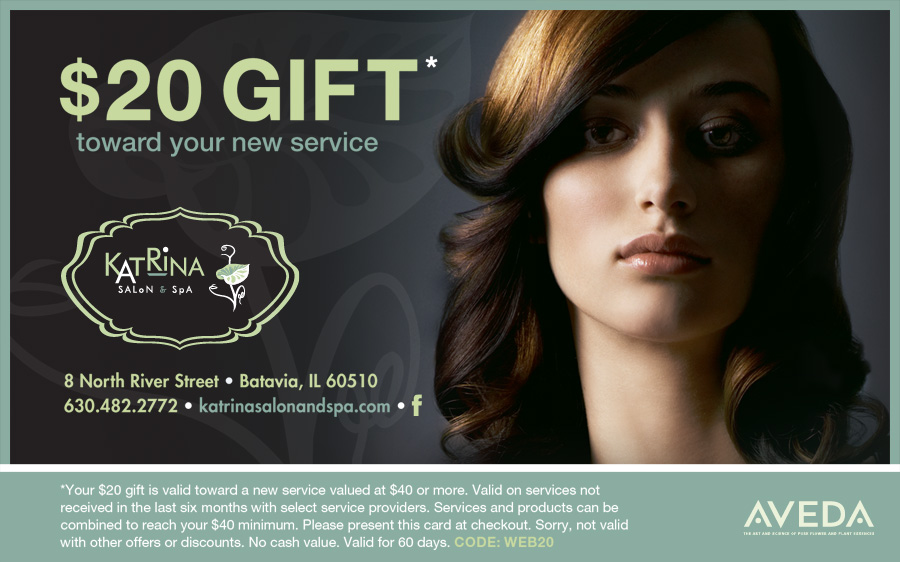 Aveda salon coupons